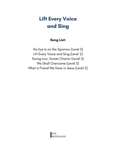 Lift Every Voice and Sing (5 Song Bundle)