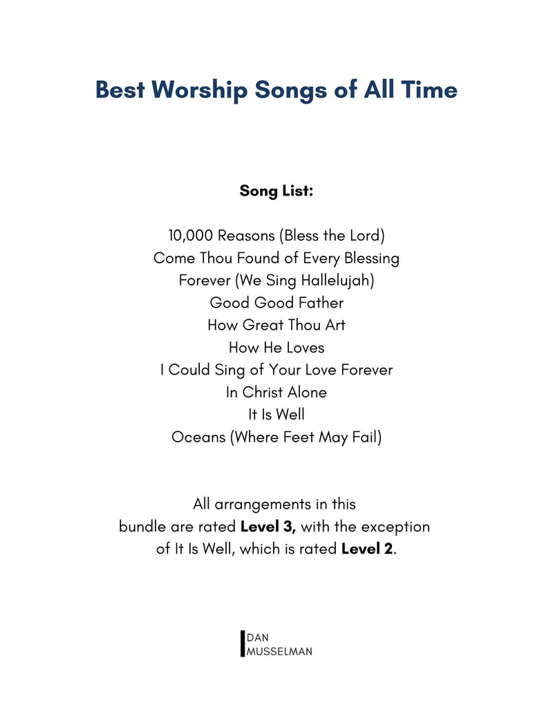 Worship Songs about Favor - PraiseCharts