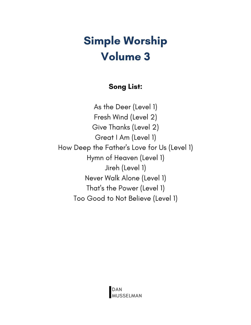 Simple Worship, Volume 3