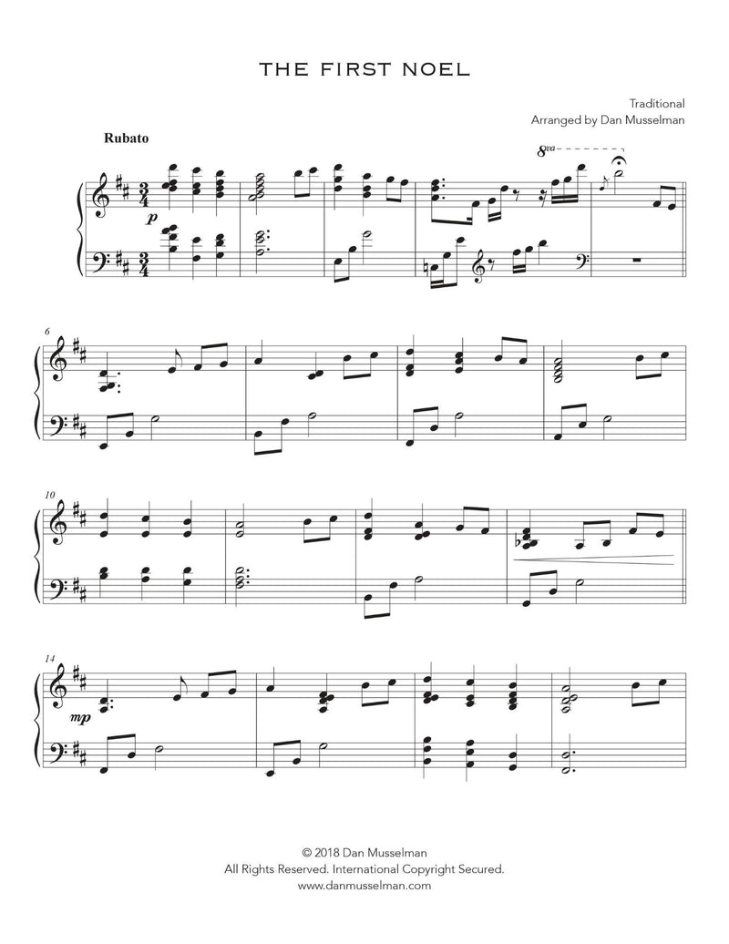 Noel (10 Christmas Songs for Solo Piano)